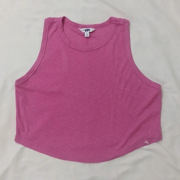 JoyLab Cropped Tank Top, Color Fiji Pink Size XL - Picture 3 of 13